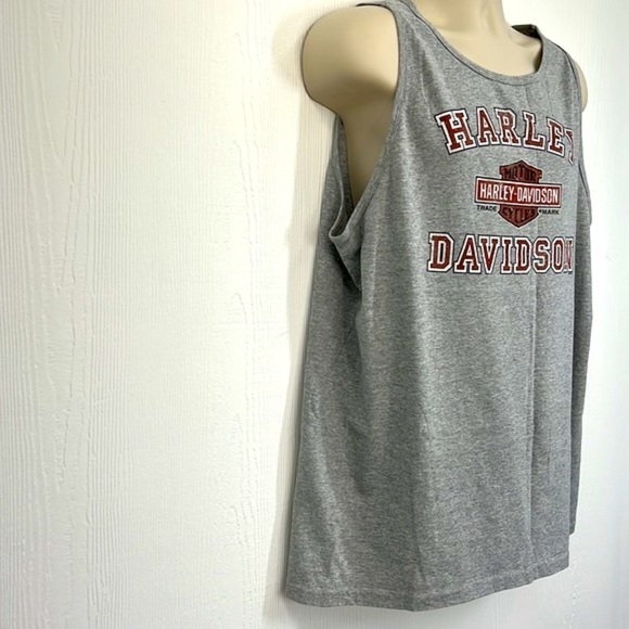 Harley Davidson - New Smyrna Beach HD Bald Eagle Ride To Live Gray Tank Size L - Picture 5 of 11